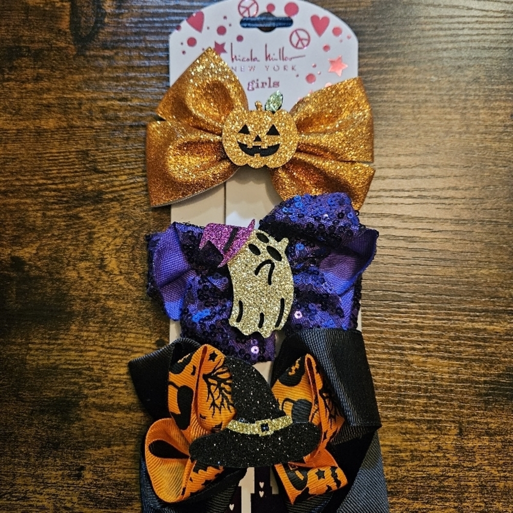 Nicole Miller Gold and Purple Halloween Hair Accessories